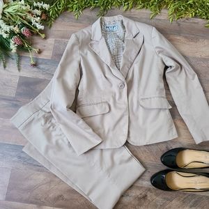 NYP Suits • 2 Piece Beige Suit Set
